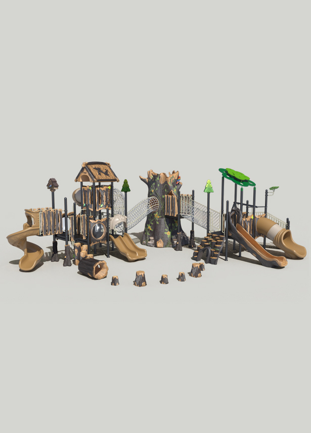 叢林穿越戶(hù)外兒童組合滑梯FY025-01